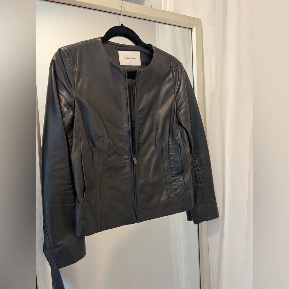 Aritzia Babaton Jett leather jacket size S